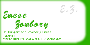 emese zombory business card